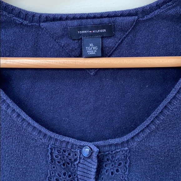 Tommy Hilfiger Navy Cardigan - Picture 6 of 6
